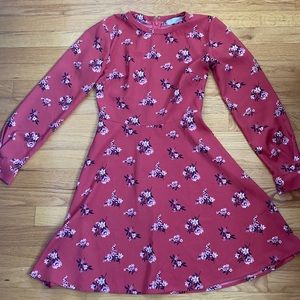 Floral A-line dress from Loft. Soft, flowy